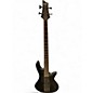 Used Schecter Guitar Research Stiletto Stealth 4 Flat Black Electric Bass Guitar