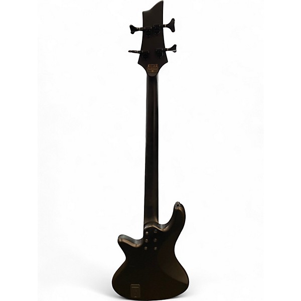 Used Schecter Guitar Research Stiletto Stealth 4 Flat Black Electric Bass Guitar
