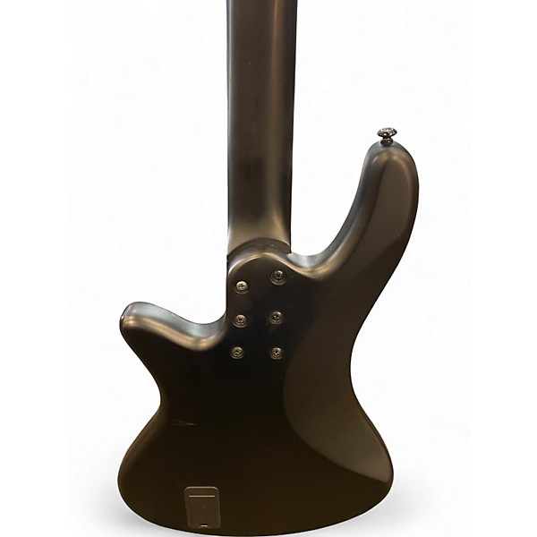 Used Schecter Guitar Research Stiletto Stealth 4 Flat Black Electric Bass Guitar