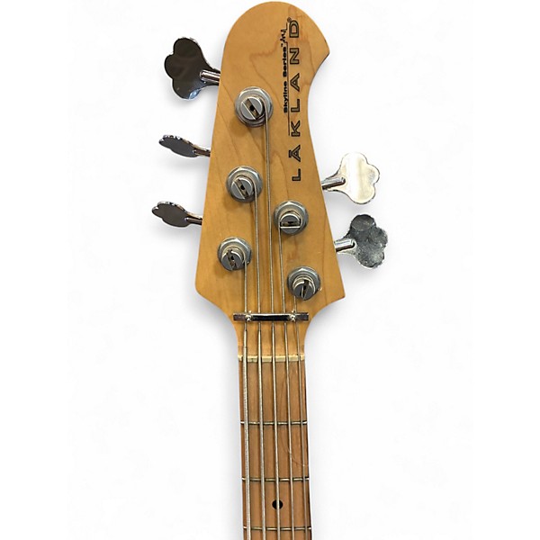 Used Lakland 55-02 Skyline Series 5 String Honey Burst Electric Bass Guitar