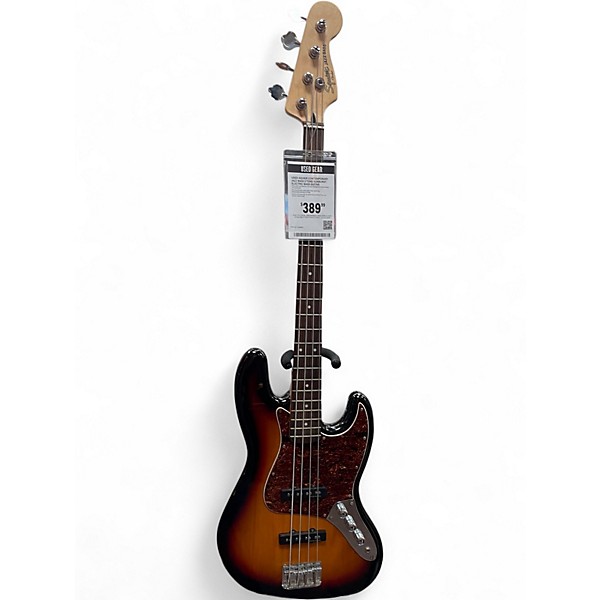 Used Squier Contemporary Jazz Bass 2 Tone Sunburst Electric Bass Guitar