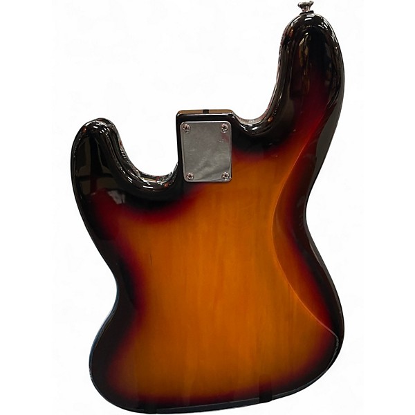 Used Squier Contemporary Jazz Bass 2 Tone Sunburst Electric Bass Guitar