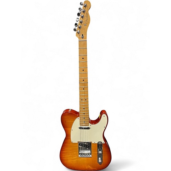 Used Fender Player Plus Telecaster Plus Top Sienna Sunburst Solid Body Electric Guitar
