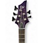 Used ESP LTD F155DX 5 String Purple Electric Bass Guitar