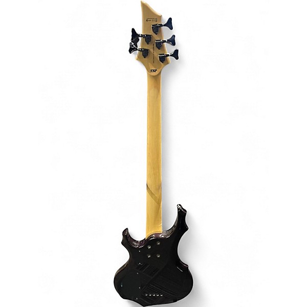 Used ESP LTD F155DX 5 String Purple Electric Bass Guitar