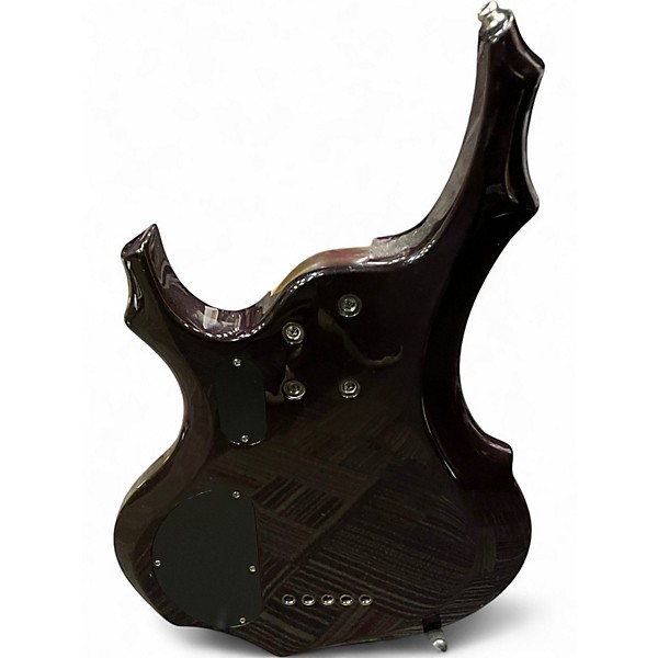 Used ESP LTD F155DX 5 String Purple Electric Bass Guitar