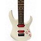 Used Ibanez RG 7421 White and Red Solid Body Electric Guitar