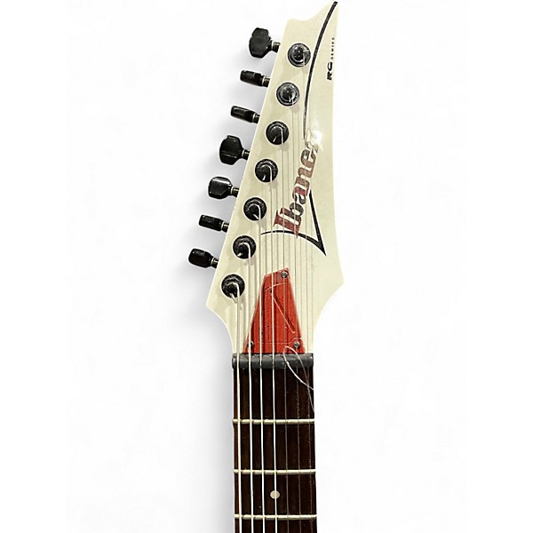Used Ibanez RG 7421 White and Red Solid Body Electric Guitar