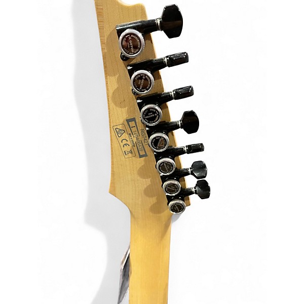 Used Ibanez RG 7421 White and Red Solid Body Electric Guitar