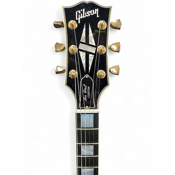 Used Gibson Custom Shop Les Paul Custom Ebony Solid Body Electric Guitar