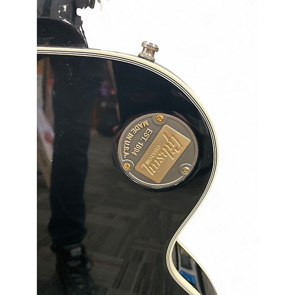 Used Gibson Custom Shop Les Paul Custom Ebony Solid Body Electric Guitar