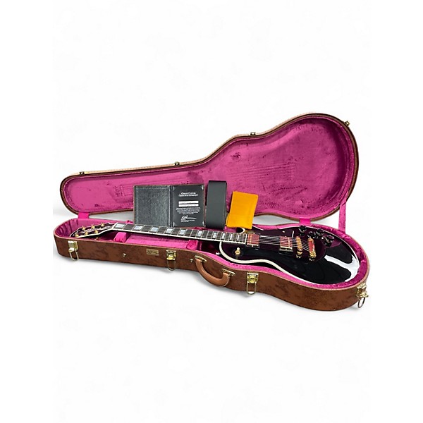 Used Gibson Custom Shop Les Paul Custom Ebony Solid Body Electric Guitar