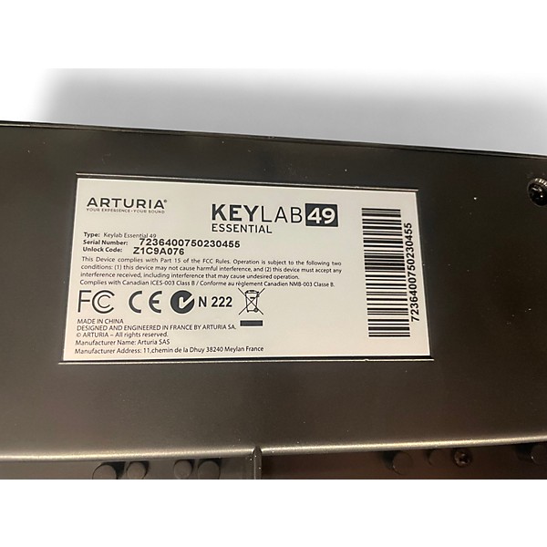 Used Arturia Keylab Essential 49 MIDI Controller