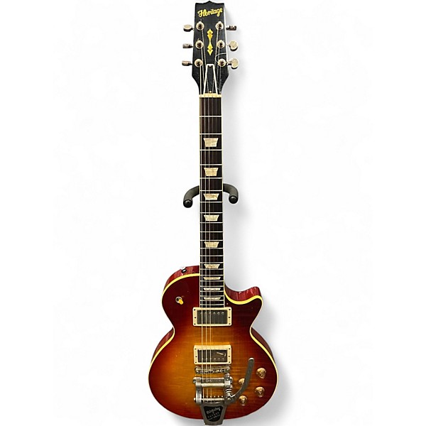 Used 2024 Heritage Custom Shop Relic H150 Dark Cherry Sunburst Solid Body Electric Guitar