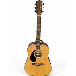 Used Fender CD60S Left-Handed Natural Acoustic Guitar