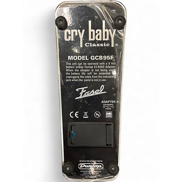 Used Dunlop GCB95F Crybaby Classic Wah With Fasel Inductor Effect Pedal