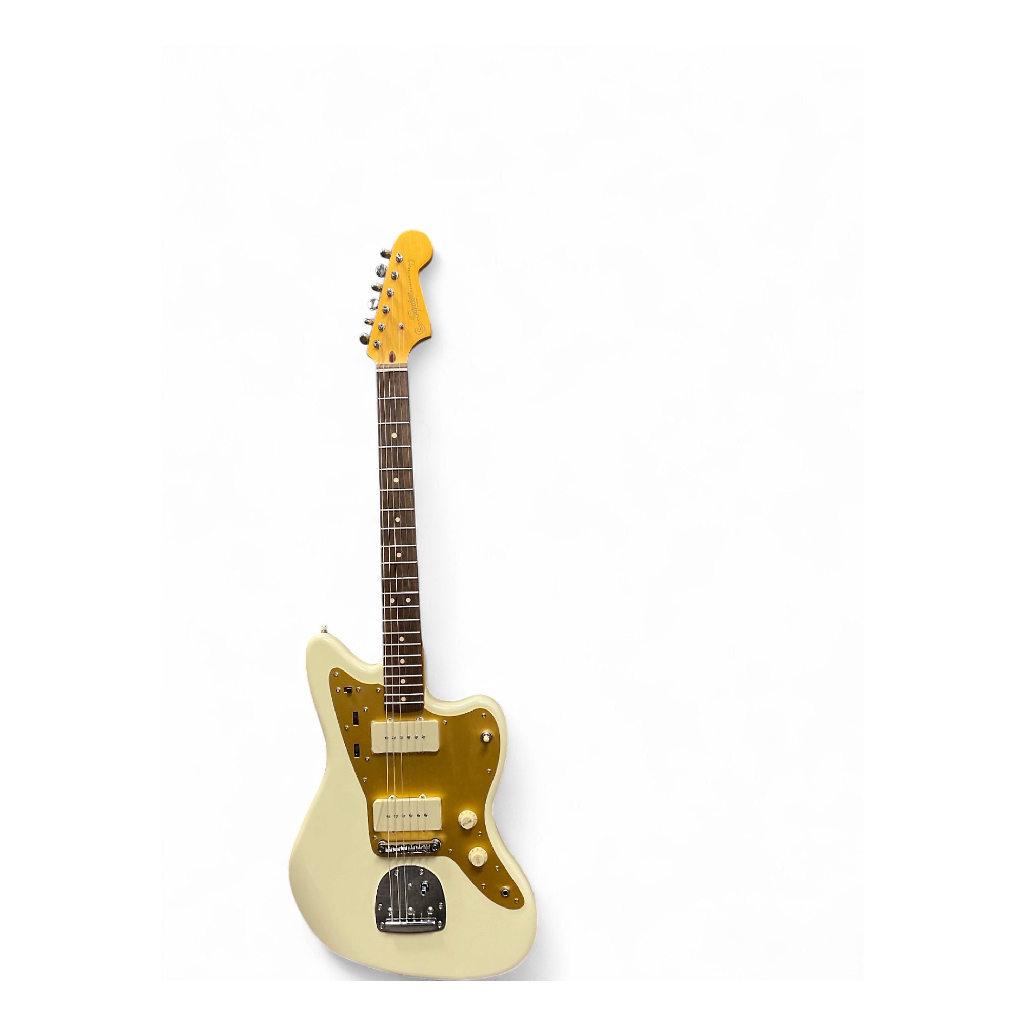 Used Squier J Mascis Jazzmaster Olympic White Solid Body Electric