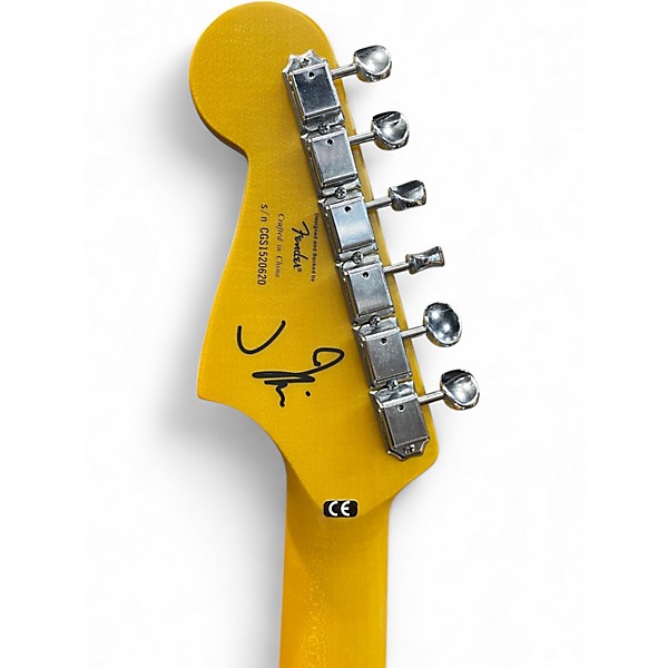 Used Squier J Mascis Jazzmaster Olympic White Solid Body Electric Guitar