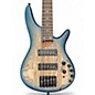 Used Ibanez SR605E 5 String Cosmic Blue Stardust Electric Bass Guitar