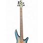 Used Ibanez SR605E 5 String Cosmic Blue Stardust Electric Bass Guitar