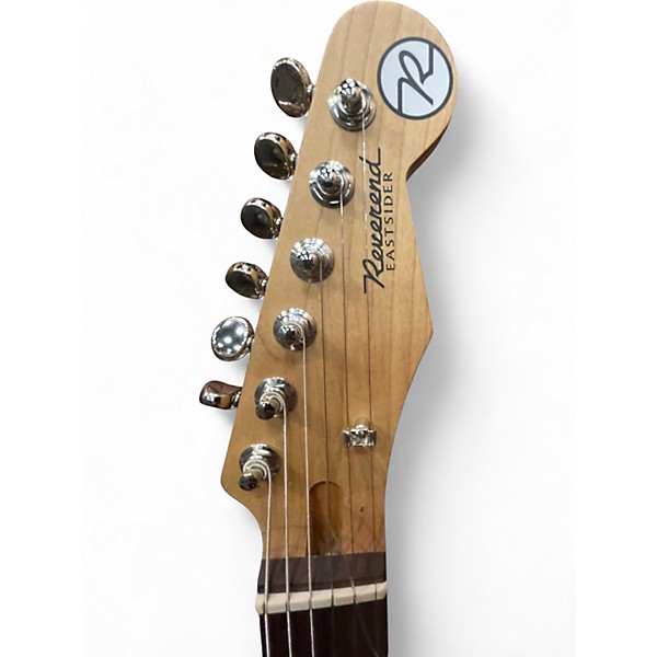 Used Reverend Eastsider PETE ANDERSON FLAMING RED Solid Body Electric Guitar