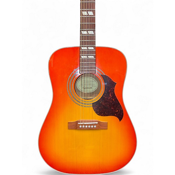 Used Epiphone Hummingbird Artist 2 Color Sunburst Acoustic Guitar