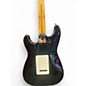 Vintage 1993 Fender Standard Stratocaster Black and White Solid Body Electric Guitar