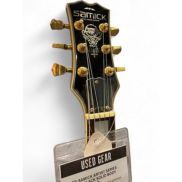 Used Samick artist series edition Black Solid Body Electric Guitar