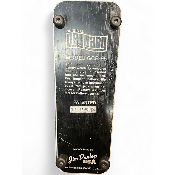 Used Dunlop GCB95 Original Crybaby Wah Effect Pedal