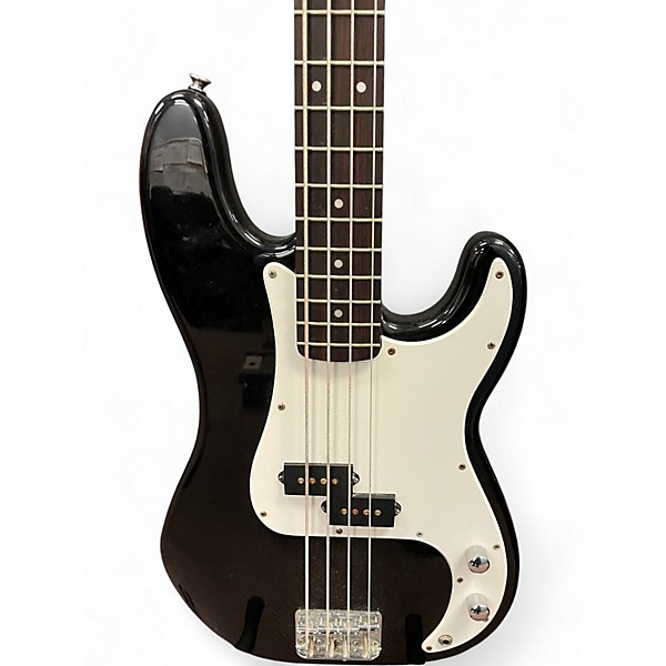 Used Squier Precision Bass Black Electric Bass Guitar
