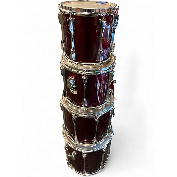 Used 1990s TAMA 5 Piece Granstar Cherry Red Drum Kit