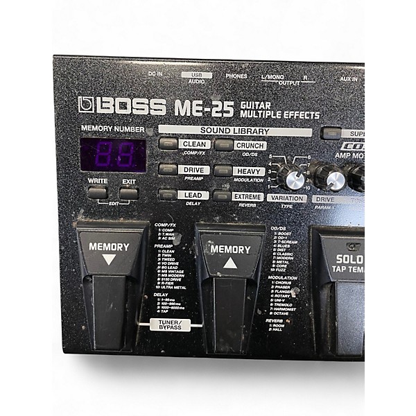 Used BOSS ME25 Guitar Multi Effect Processor