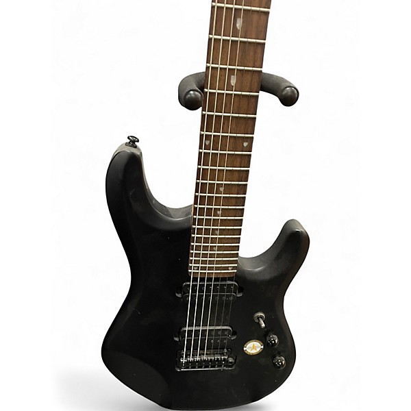 Used Sterling by Music Man John Petrucci JP157 7 String Satin Black Solid Body Electric Guitar