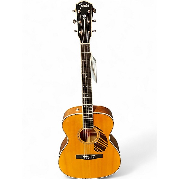 Used Fender PO-22E Natural Acoustic Guitar