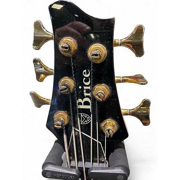 Used Brice 5 STRING BASS BUTTERSCOTCH QUILTED Electric Bass Guitar