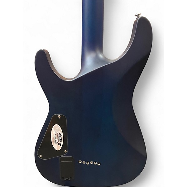 Used Schecter Guitar Research C1 Platinum SATIN TRANSPARENT MIDNIGHT BLUE Solid Body Electric Guitar