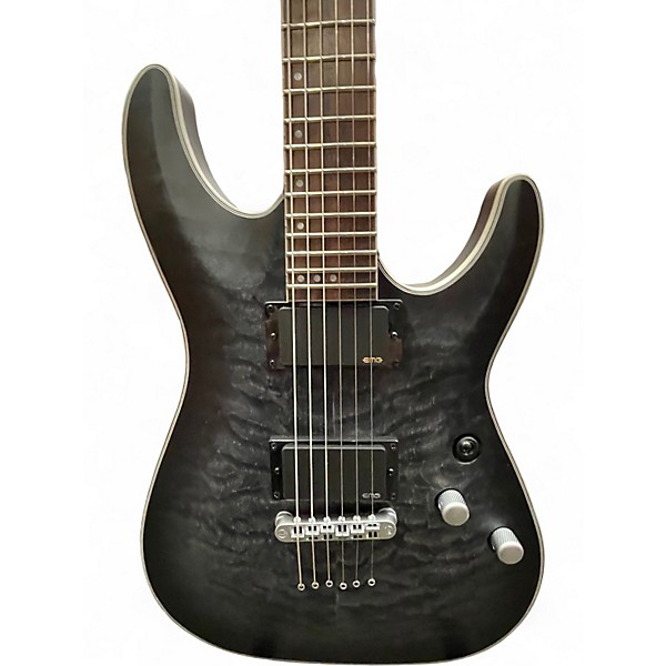 Used Schecter Guitar Research C1 Platinum black burst Solid Body Electric Guitar