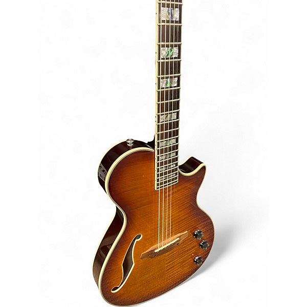 Used ESP XTONE PA1 BURST Hollow Body Electric Guitar