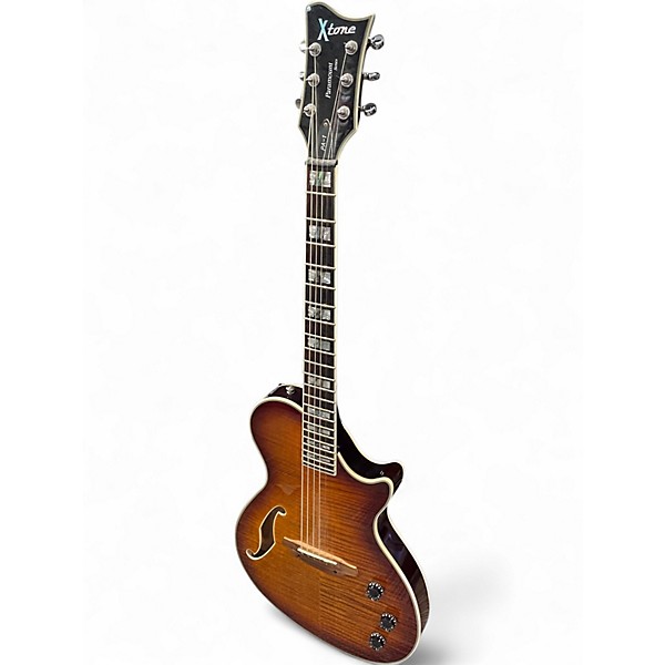 Used ESP XTONE PA1 BURST Hollow Body Electric Guitar