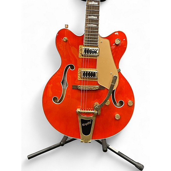 Used 2021 Gretsch Guitars G5422T Electromatic Trans Orange Hollow Body Electric Guitar