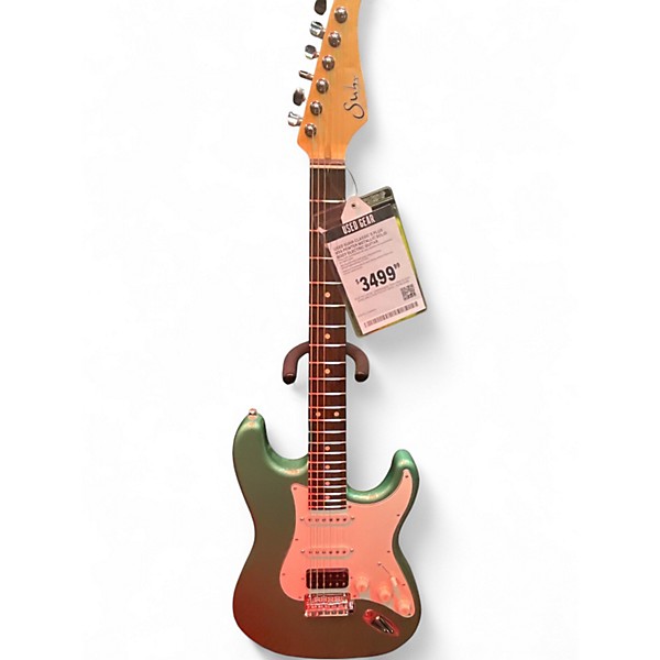 Used Suhr classic s plus hss pewter metallic Solid Body Electric Guitar