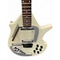 Used Danelectro coral sitar white crackle Solid Body Electric Guitar