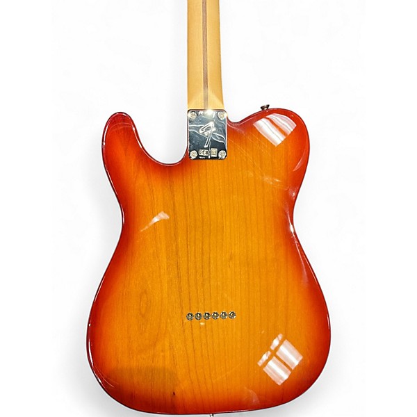 Used Fender Player Telecaster Plus Top Sienna Sunburst Solid Body Electric Guitar