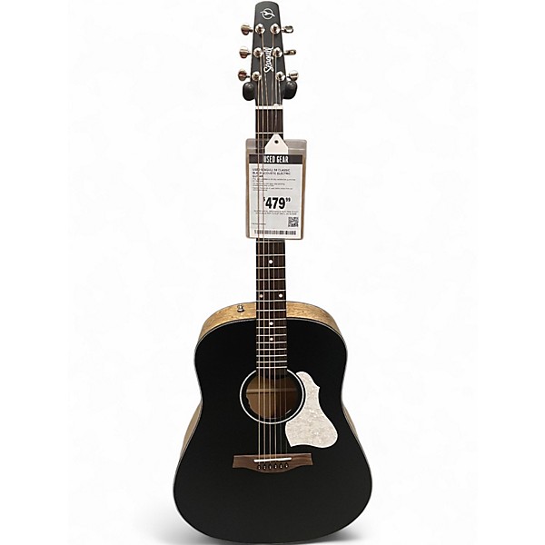 Used Seagull S6 Classic Black Acoustic Electric Guitar
