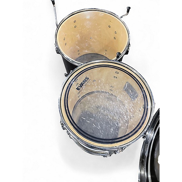 Used TKO 4 Piece DRUM SET BLACK Drum Kit