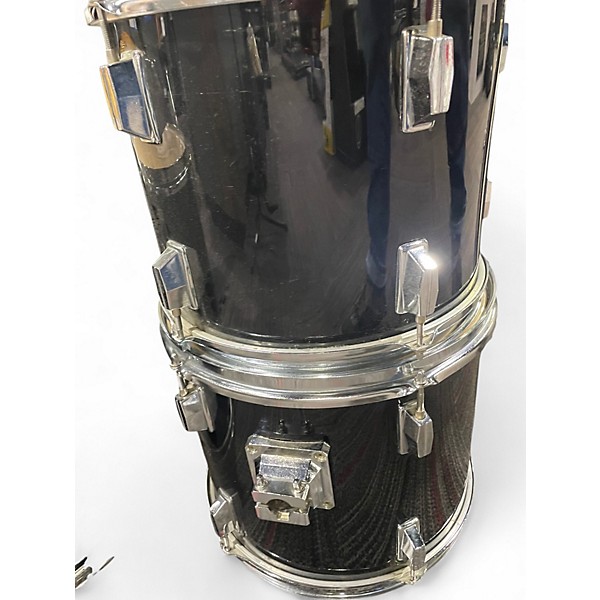 Used TKO 4 Piece DRUM SET BLACK Drum Kit