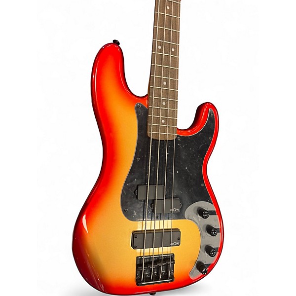 Used Squier CONTEMPORARY P BASS SUNSET METALLIC Electric Bass Guitar