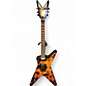 Used Dean Dime-O-Flame Flame on Black Solid Body Electric Guitar