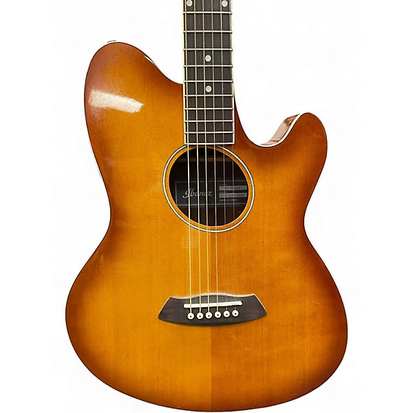 Used Ibanez TCY10E Talman Vintage Sunburst Acoustic Electric Guitar