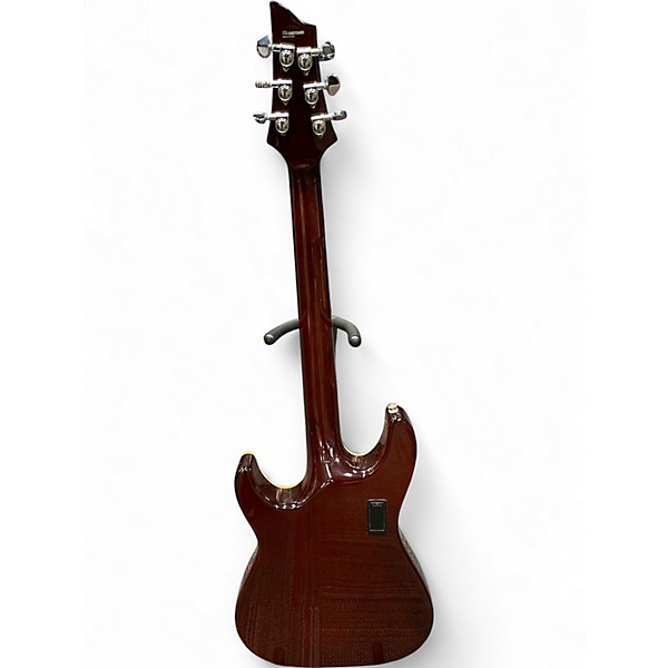 Used Schecter  C1EA Tiger Eye Hollow Body Electric Guitar